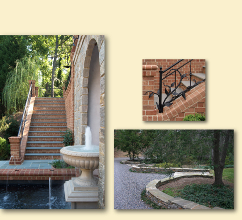 photographs of Private drives, lighting and garden structures designed by Tom Hunter